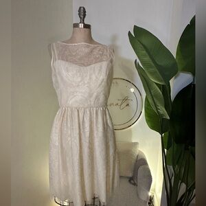 Jill Stuart Cream Lace Mini Dress